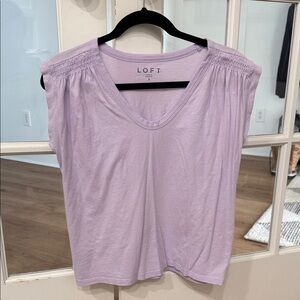 LOFT Women's Light Purple Tank Top